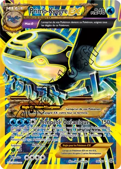 Carte Pokémon Primo-Kyogre EX  n°96 de la série Origines Antiques