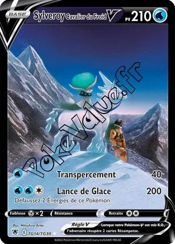 Carte Pokémon Sylveroy Cavalier du Froid V  n°TG14 de la série Astres Radieux
