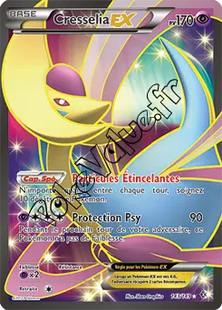 Carte Pokémon Cresselia EX  n°143 de la série Frontières Franchies