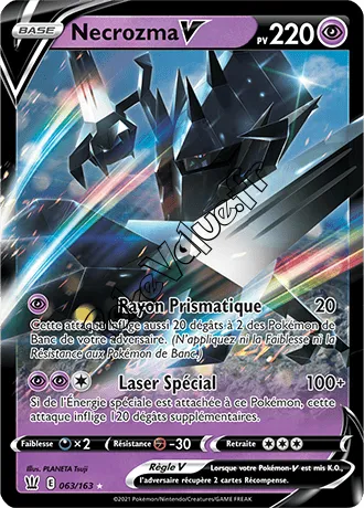 Carte Pokémon Necrozma V  n°63 de la série Styles de Combat