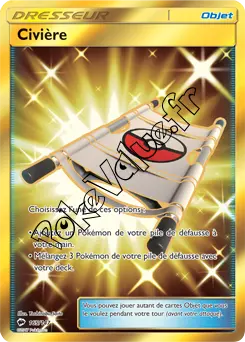 Carte Pokémon Civière n°165 de la série Ombres Ardentes