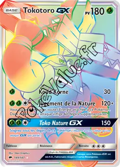 Carte Pokémon Tokotoro GX  n°149 de la série Ombres Ardentes