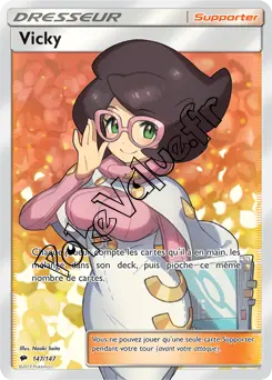 Carte Pokémon Vicky n°147 de la série Ombres Ardentes