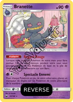 Carte Pokémon Branette Reverse n°65 de la série Tempête Céleste