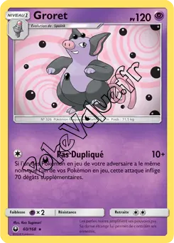Carte Pokémon Groret n°60 de la série Tempête Céleste