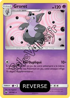 Carte Pokémon Groret Reverse n°60 de la série Tempête Céleste