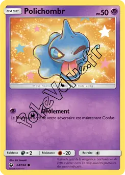 Carte Pokémon Polichombr n°64 de la série Tempête Céleste