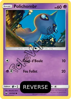 Carte Pokémon Polichombr Reverse n°63 de la série Tempête Céleste