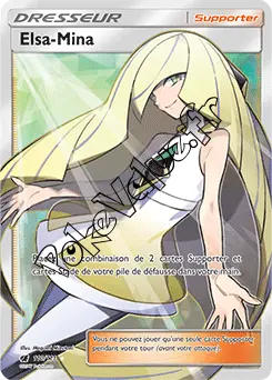 Carte Pokémon Elsa Mina n°110 de la série Invasion Carmin