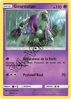 Carte Pokémon Gouroutan n°48 de la série Invasion Carmin