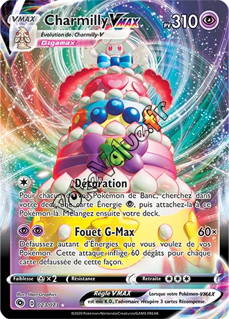 Carte Pokémon Charmilly VMAX n°23 de la série La Voie du Maître