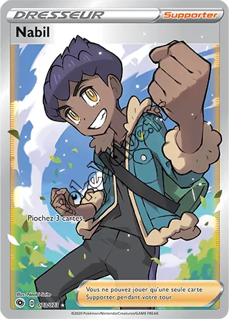 Carte Pokémon Nabil n°73 de la série La Voie du Maître