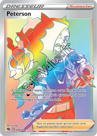 Carte Pokémon Peterson n°78 de la série La Voie du Maître