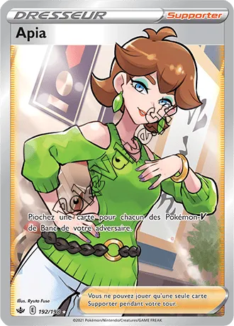 Carte Pokémon Apia n°192 de la série Règne de Glace