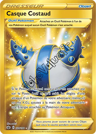 Carte Pokémon Casque Costaud n°228 de la série Règne de Glace