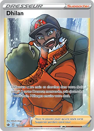 Carte Pokémon Dhilan n°197 de la série Règne de Glace