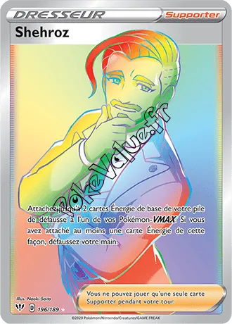 Carte Pokémon Shehroz n°196 de la série Ténèbres Embrasées