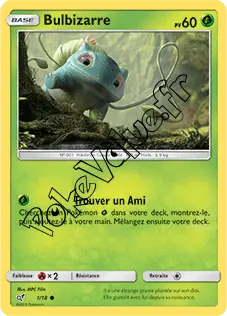 Carte Pokémon Bulbizarre n°1 de la série Détective Pikachu
