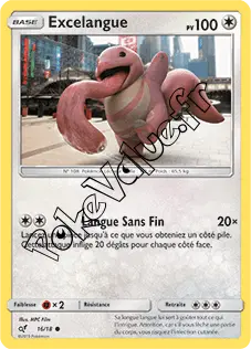 Carte Pokémon Excelangue n°16 de la série Détective Pikachu