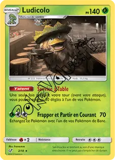 Carte Pokémon Ludicolo  n°2 de la série Détective Pikachu