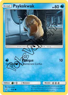Carte Pokémon Psykokwak n°7 de la série Détective Pikachu