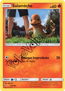 Carte Pokémon Salamèche n°4 de la série Détective Pikachu