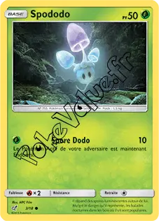 Carte Pokémon Spododo n°3 de la série Détective Pikachu