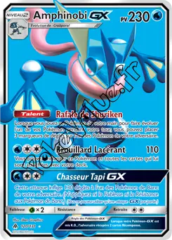 Carte Pokémon Amphinobi GX n°120 de la série Lumière Interdite