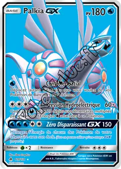 Carte Pokémon Palkia GX  n°119 de la série Lumière Interdite