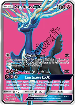 Carte Pokémon Xerneas GX  n°126 de la série Lumière Interdite