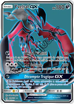 Carte Pokémon Yveltal GX  n°124 de la série Lumière Interdite
