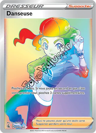 Carte Pokémon Danseuse n°274 de la série Poing de Fusion