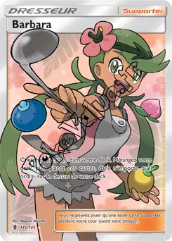 Carte Pokémon Barbara n°145 de la série Gardiens Ascendant