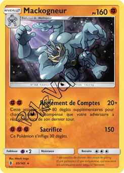 Carte Pokémon Mackogneur  n°65 de la série Gardiens Ascendant