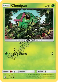 Carte Pokémon Chenipan n°1 de la série Destinées Occultes