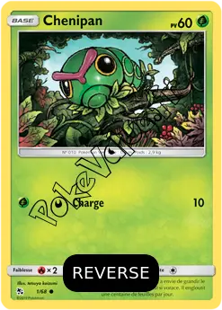 Carte Pokémon Chenipan Reverse n°1 de la série Destinées Occultes