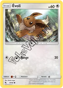 Carte Pokémon Évoli n°49 de la série Destinées Occultes