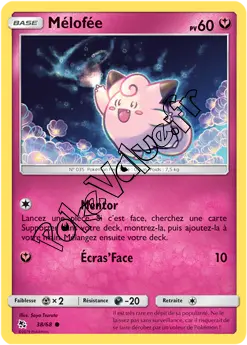 Carte Pokémon Mélofée n°38 de la série Destinées Occultes