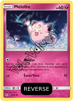Carte Pokémon Mélofée Reverse n°38 de la série Destinées Occultes