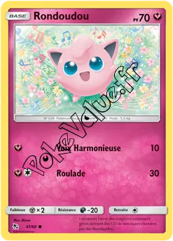 Carte Pokémon Rondoudou n°41 de la série Destinées Occultes