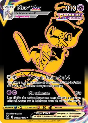 Carte Pokémon Mew VMAX  n°TG30 de la série Origine Perdue