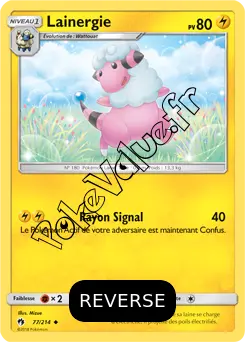 Carte Pokémon Lainergie Reverse n°77 de la série Tonnerre Perdu