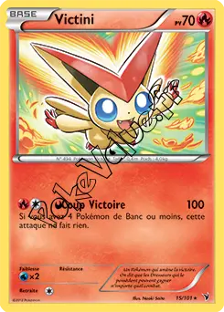 Carte Pokémon Victini  n°15 de la série Nobles Victoires