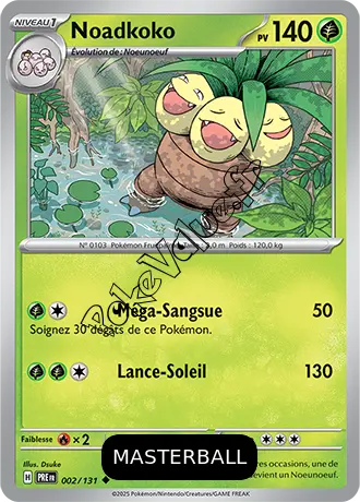 Carte Pokémon Noadkoko  Masterball n°002 de la série Évolutions Prismatiques