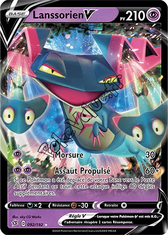 Carte Pokémon Lanssorien V  n°92 de la série Clash des Rebelles