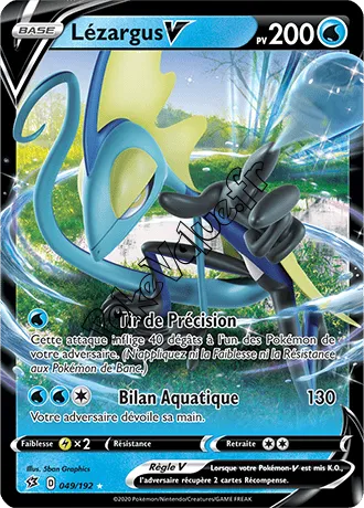 Carte Pokémon Lézargus V n°49 de la série Clash des Rebelles
