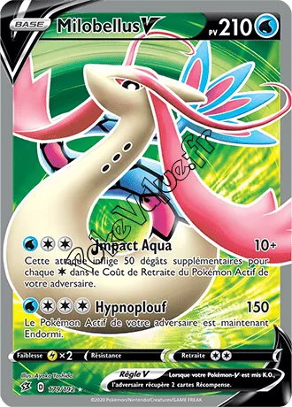 Carte Pokémon Milobellus V n°179 de la série Clash des Rebelles