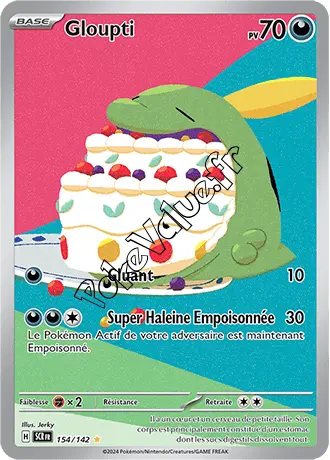 Carte Pokémon Gloupti  n°154 de la série Couronne Stellaire