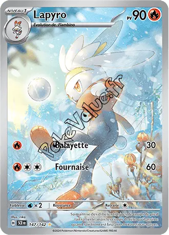 Carte Pokémon Lapyro  n°147 de la série Couronne Stellaire