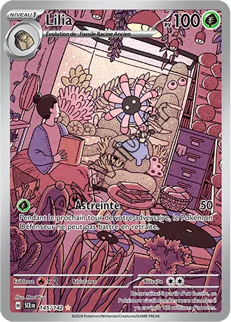 Carte Pokémon Lilia  n°145 de la série Couronne Stellaire